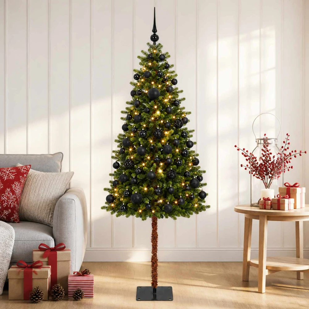 Dirbtinė Kalėdų eglutė su burbulais 150 cm 150 LED Šilta balta