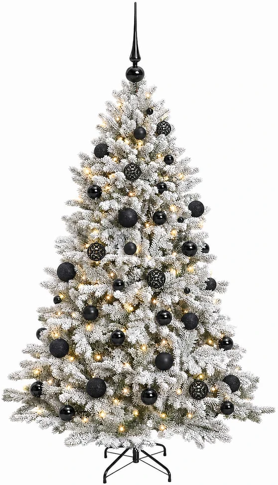 Dirbtinė Kalėdų eglutė su burbulais 150 cm 150 LED Šilta balta