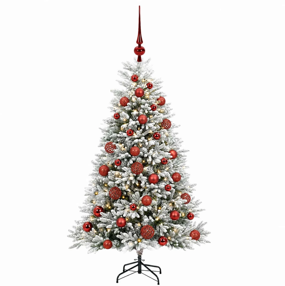 Dirbtinė Kalėdų eglutė su burbulais 150 cm 150 LED Šilta balta
