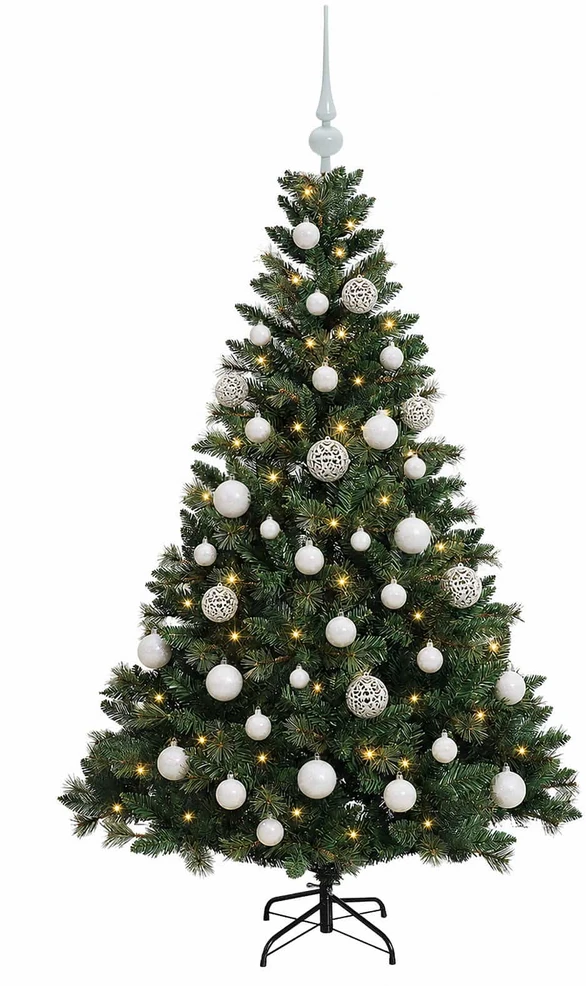 Dirbtinė Kalėdų eglutė su burbulais 150 cm 150 LED Šilta balta