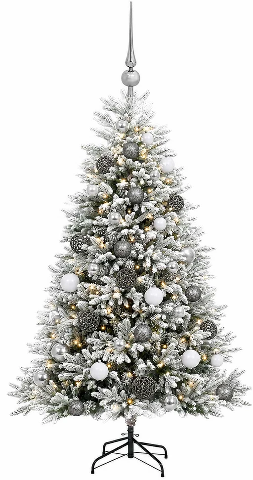 Dirbtinė Kalėdų eglutė su burbulais 150 cm 150 LED Šilta balta