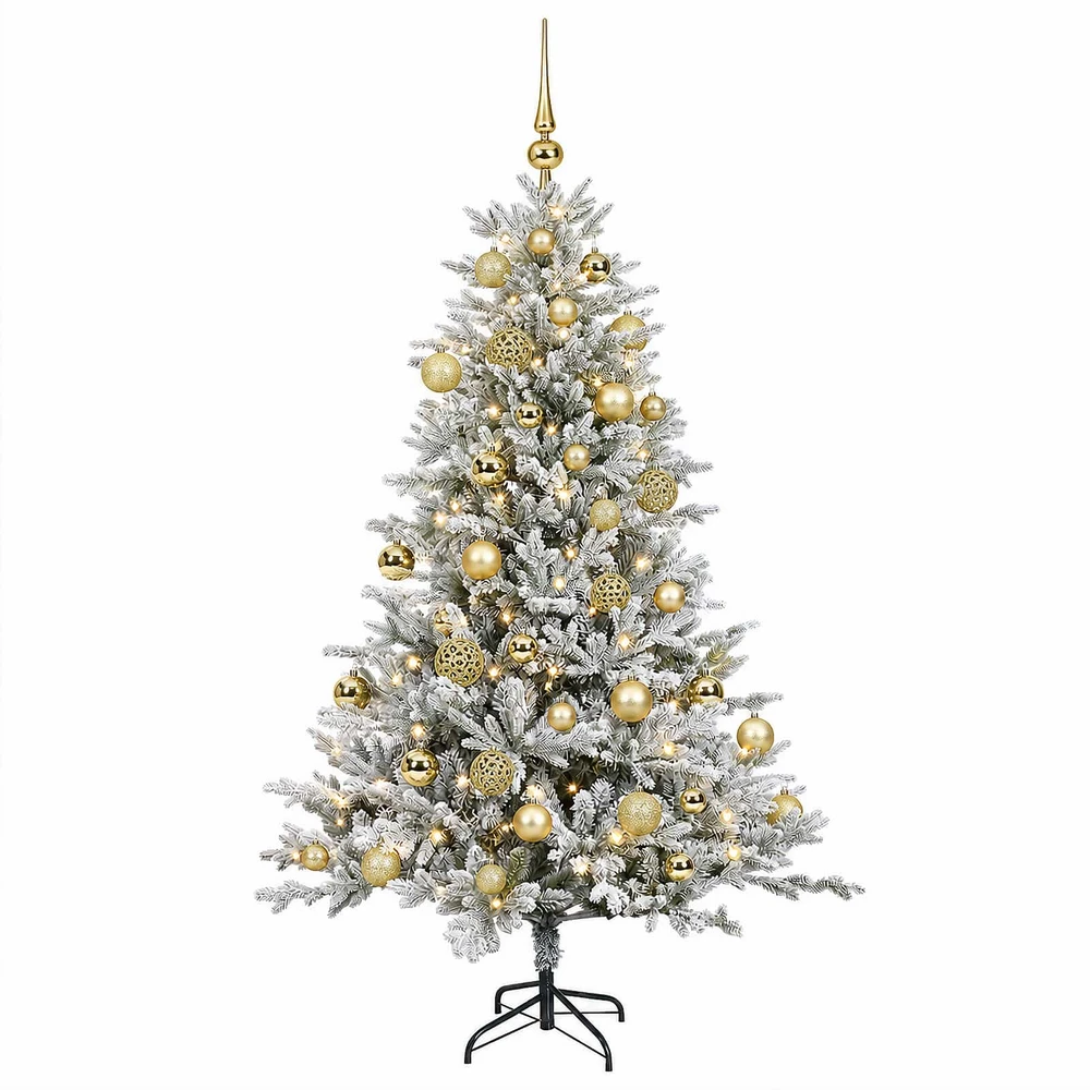 Dirbtinė Kalėdų eglutė su burbulais 150 cm 150 LED Šilta balta