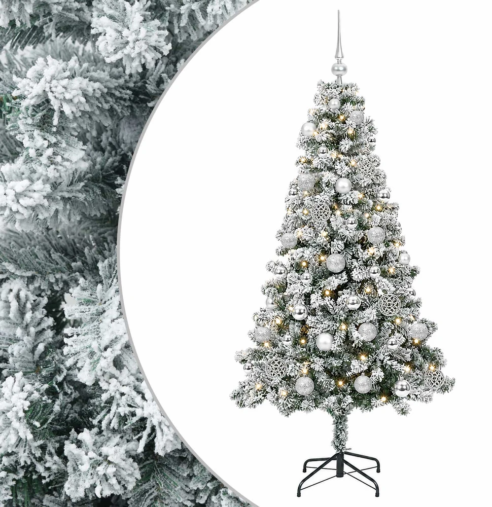 Dirbtinė Kalėdų eglutė su burbulais 150 cm 150 LED Šilta balta