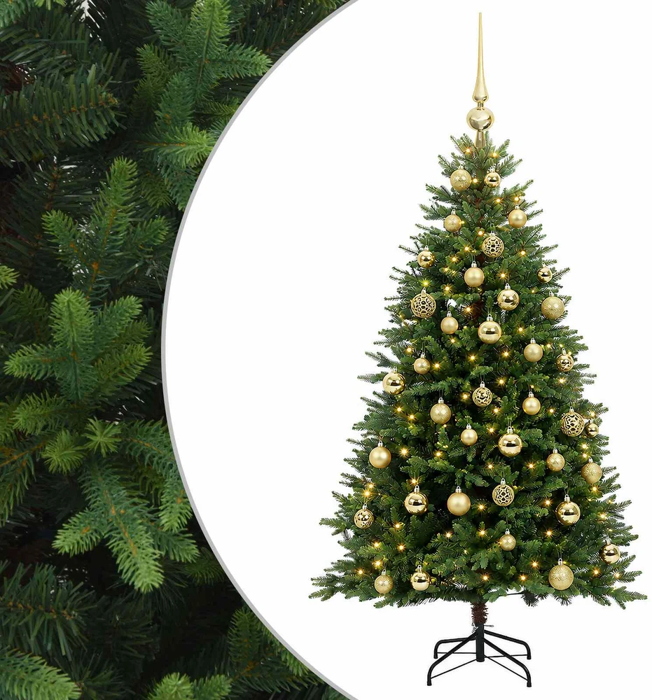 Dirbtinė Kalėdų eglutė su burbulais 150 cm 150 LED Šilta balta