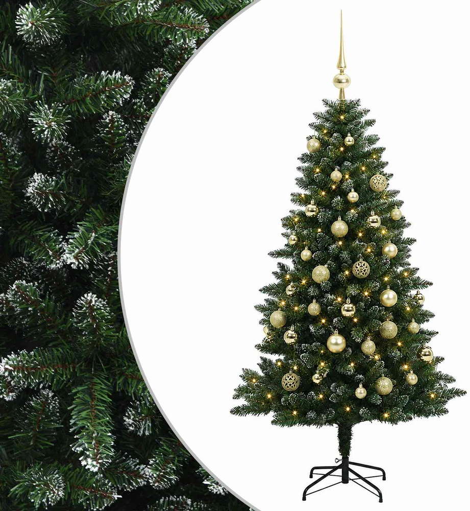 Dirbtinė Kalėdų eglutė su burbulais 150 cm 150 LED Šilta balta