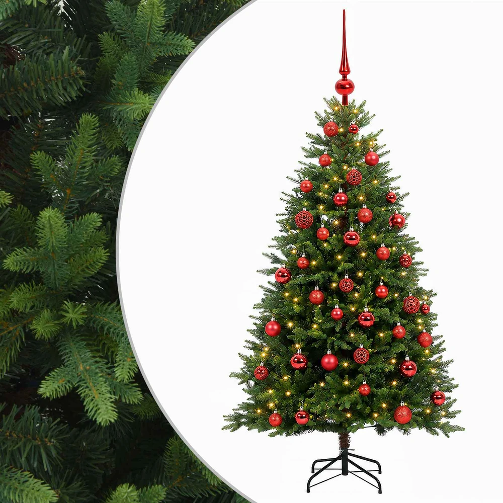 Dirbtinė Kalėdų eglutė su burbulais 150 cm 150 LED Šilta balta