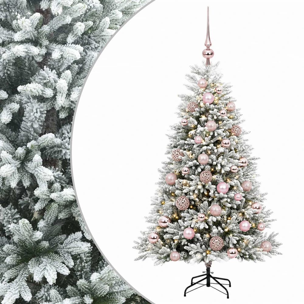 Dirbtinė Kalėdų eglutė su burbulais 150 cm 150 LED Šilta balta