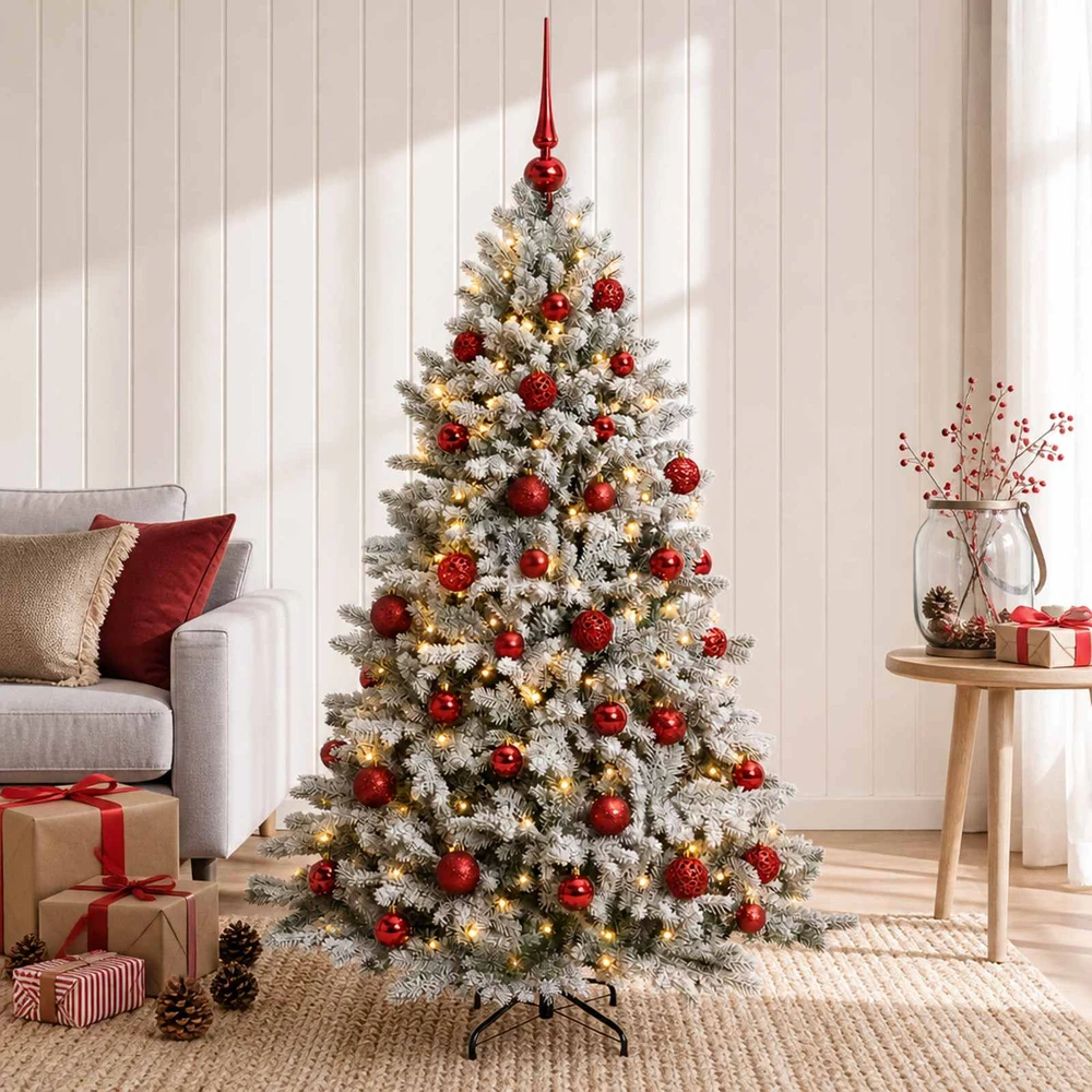 Dirbtinė Kalėdų eglutė su burbulais 150 cm 150 LED Šilta balta