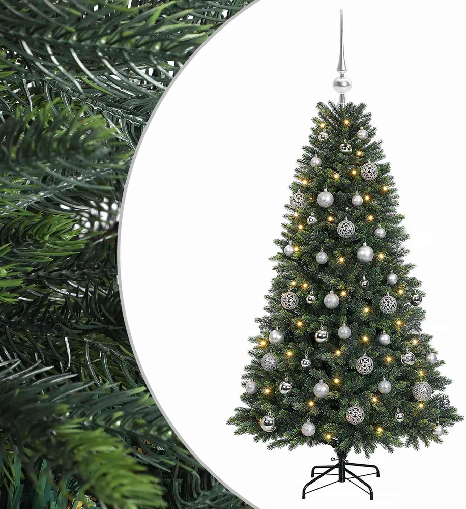Dirbtinė Kalėdų eglutė su burbulais 150 cm 150 LED Šilta balta