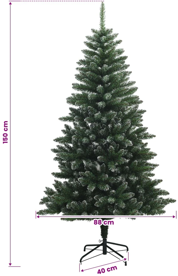 Dirbtinė Kalėdų eglutė su burbulais 150 cm 150 LED Šilta balta
