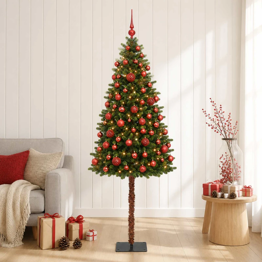 Dirbtinė Kalėdų eglutė su burbulais 150 cm 150 LED Šilta balta