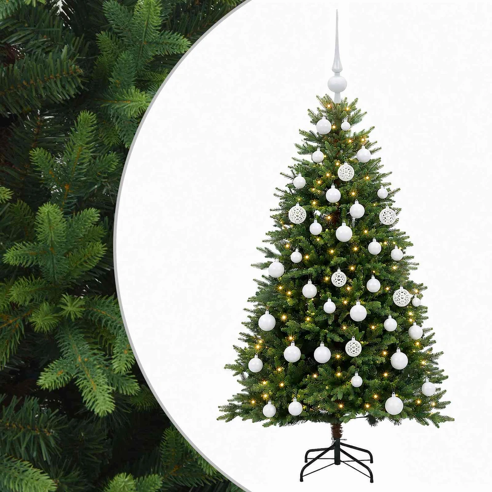 Dirbtinė Kalėdų eglutė su burbulais 150 cm 150 LED Šilta balta