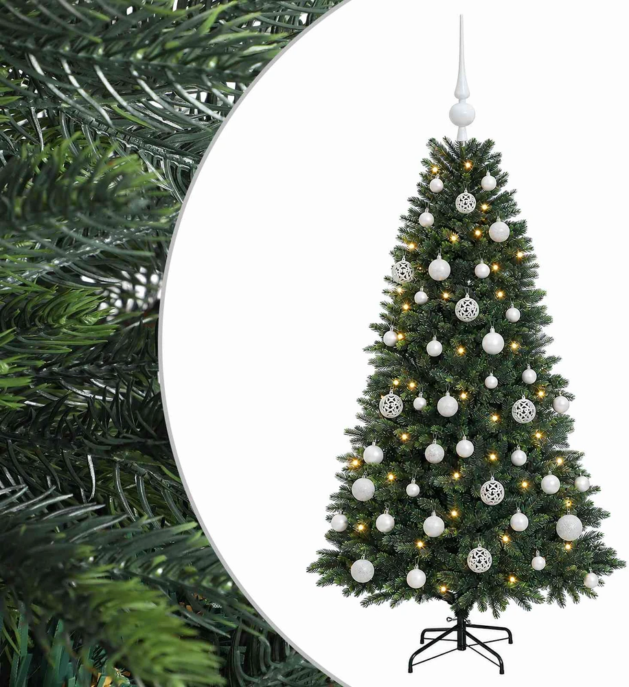 Dirbtinė Kalėdų eglutė su burbulais 150 cm 150 LED Šilta balta