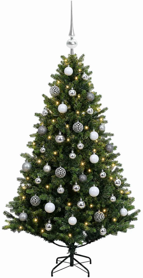 Dirbtinė Kalėdų eglutė su burbulais 150 cm 150 LED Šilta balta