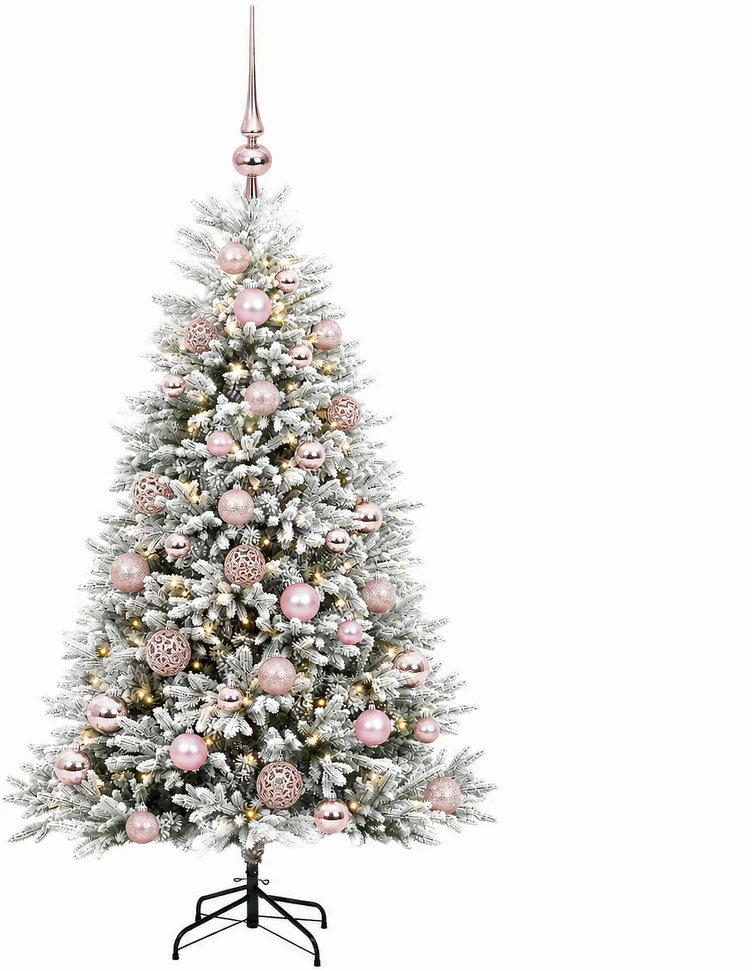Dirbtinė Kalėdų eglutė su burbulais 150 cm 150 LED Šilta balta