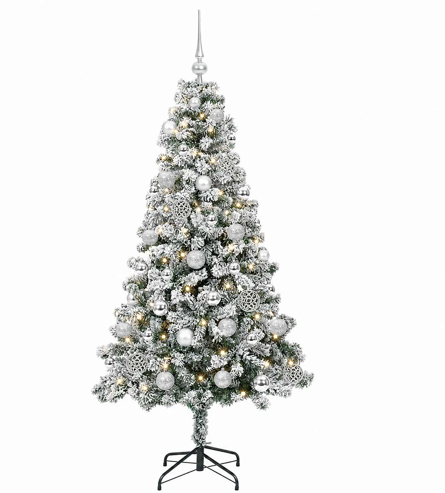 Dirbtinė Kalėdų eglutė su burbulais 150 cm 150 LED Šilta balta