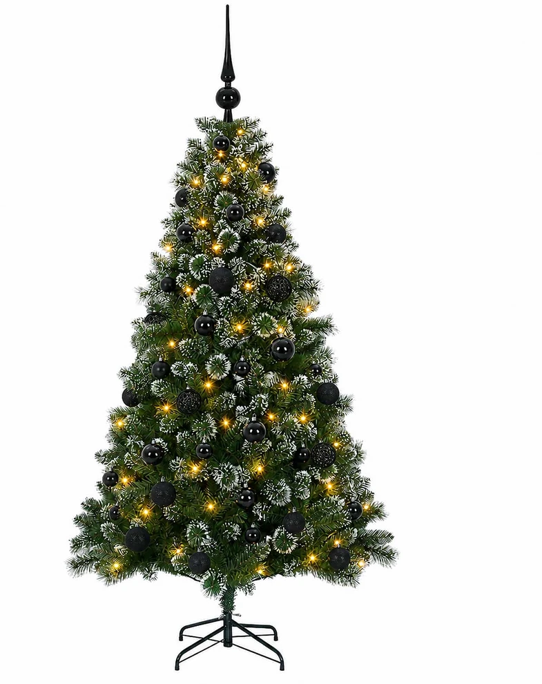 Dirbtinė Kalėdų eglutė su burbulais 150 cm 150 LED Šilta balta