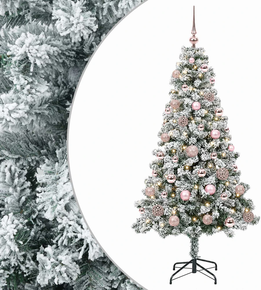Dirbtinė Kalėdų eglutė su burbulais 150 cm 150 LED Šilta balta