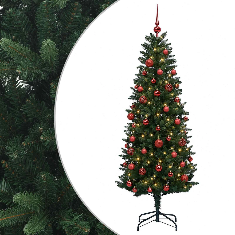 Dirbtinė Kalėdų eglutė su burbulais 150 cm 150 LED Šilta balta