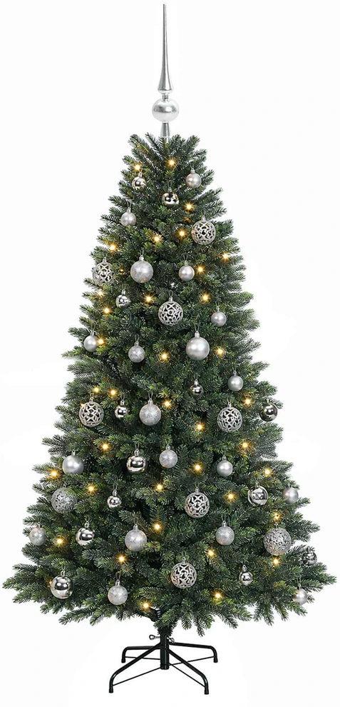 Dirbtinė Kalėdų eglutė su burbulais 150 cm 150 LED Šilta balta