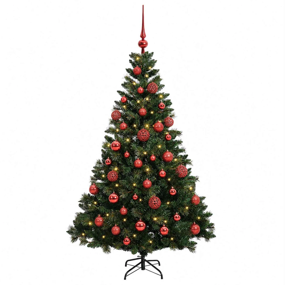 Dirbtinė Kalėdų eglutė su burbulais 150 cm 150 LED Šilta balta