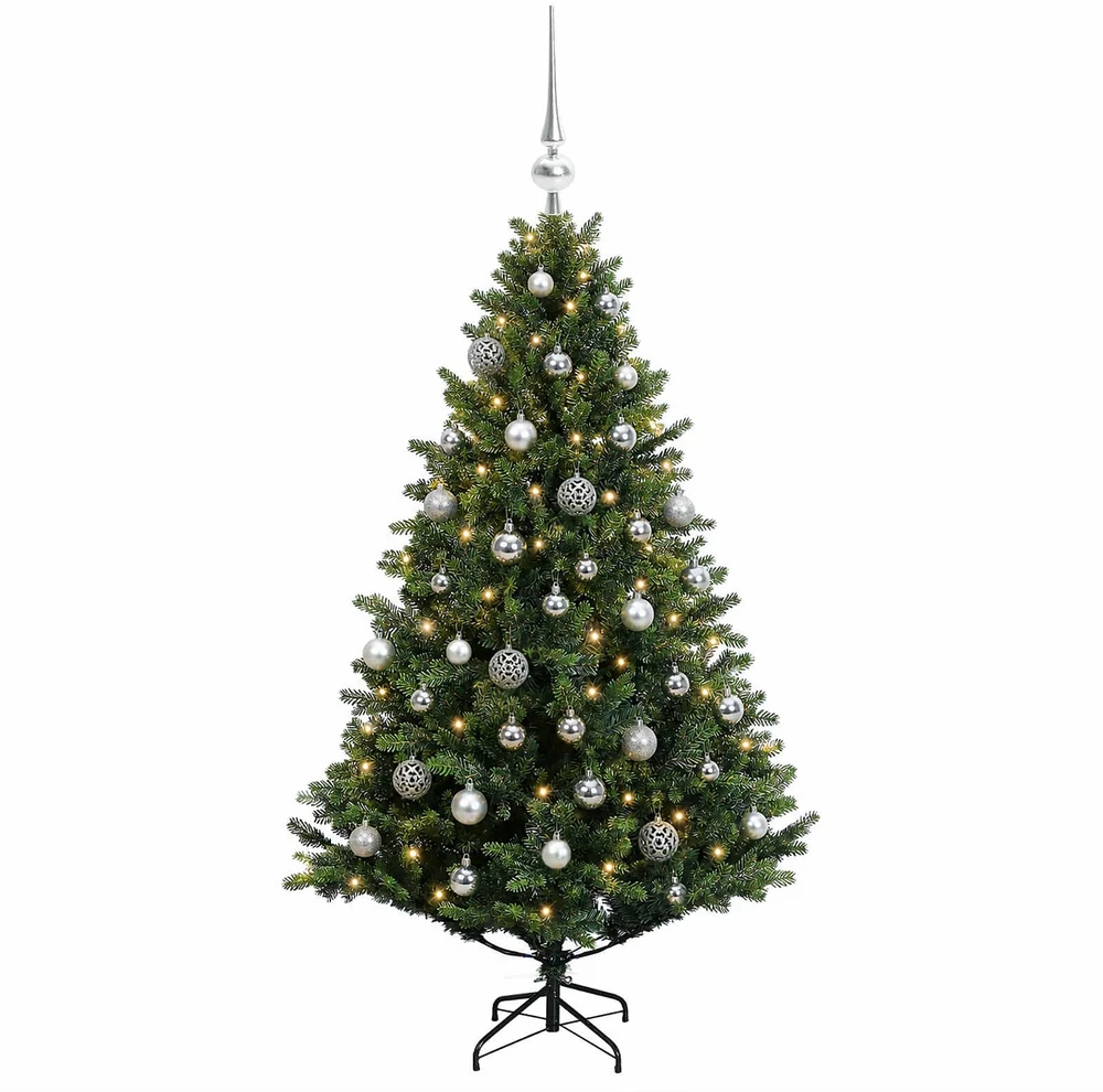 Dirbtinė Kalėdų eglutė su burbulais 150 cm 150 LED Šilta balta