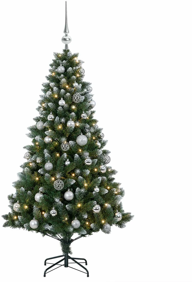 Dirbtinė Kalėdų eglutė su burbulais 150 cm 150 LED Šilta balta
