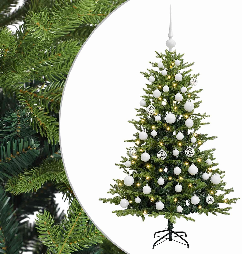 Dirbtinė Kalėdų eglutė su burbulais 150 cm 150 LED Šilta balta