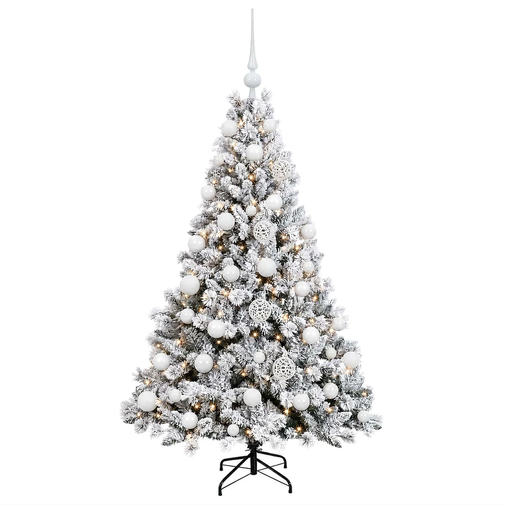 Dirbtinė Kalėdų eglutė su burbulais 150 cm 150 LED Šilta balta