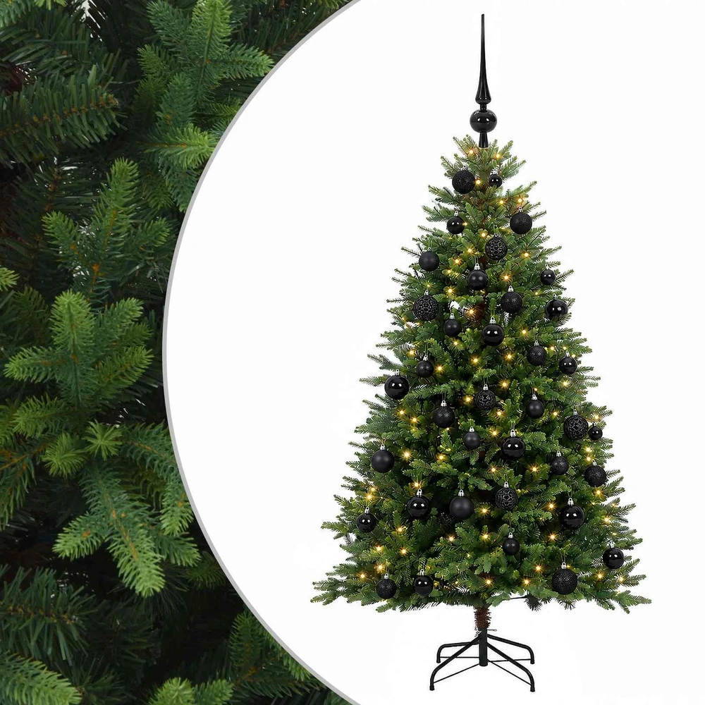 Dirbtinė Kalėdų eglutė su burbulais 150 cm 150 LED Šilta balta