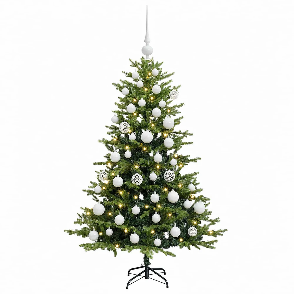 Dirbtinė Kalėdų eglutė su burbulais 150 cm 150 LED Šilta balta