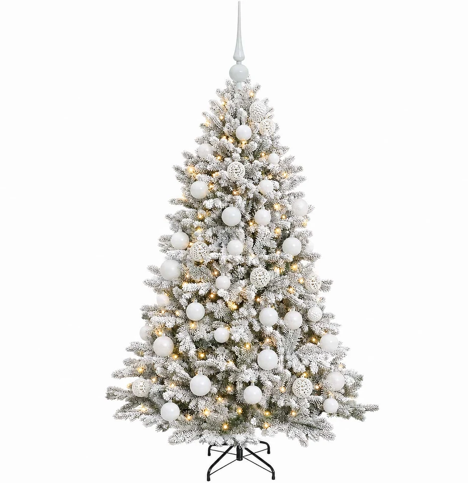 Dirbtinė Kalėdų eglutė su burbulais 150 cm 150 LED Šilta balta