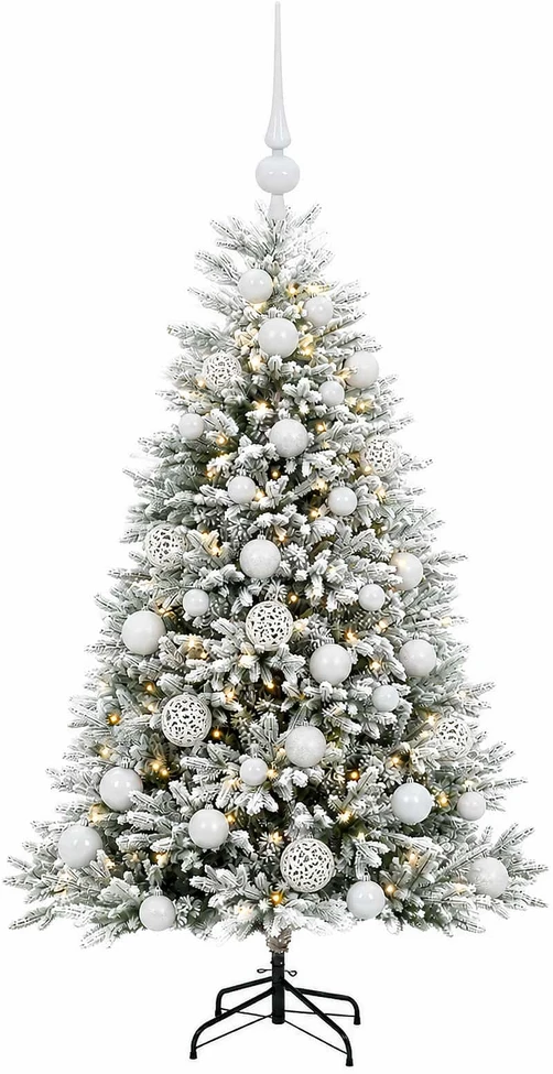 Dirbtinė Kalėdų eglutė su burbulais 150 cm 150 LED Šilta balta