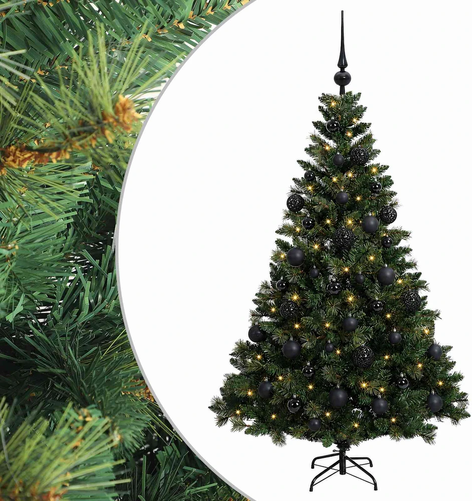 Dirbtinė Kalėdų eglutė su burbulais 150 cm 150 LED Šilta balta