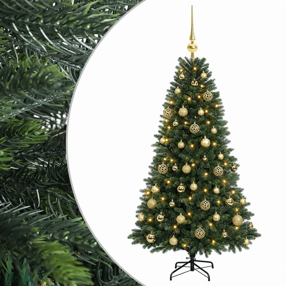 Dirbtinė Kalėdų eglutė su burbulais 150 cm 150 LED Šilta balta