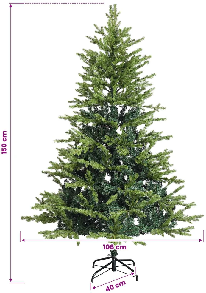 Dirbtinė Kalėdų eglutė su burbulais 150 cm 150 LED Šilta balta