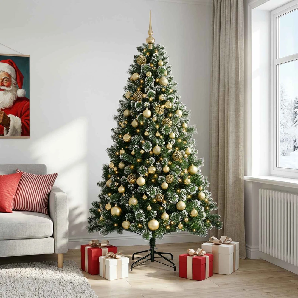 Dirbtinė kalėdinė eglutė su rutuliuku 180 cm 300 LED