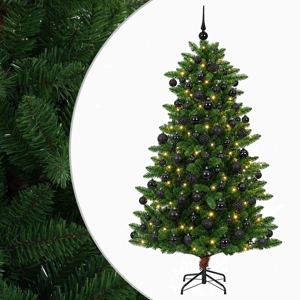 Dirbtinė Kalėdų eglutė su burbulais 180 cm 300 LED Šilta balta
