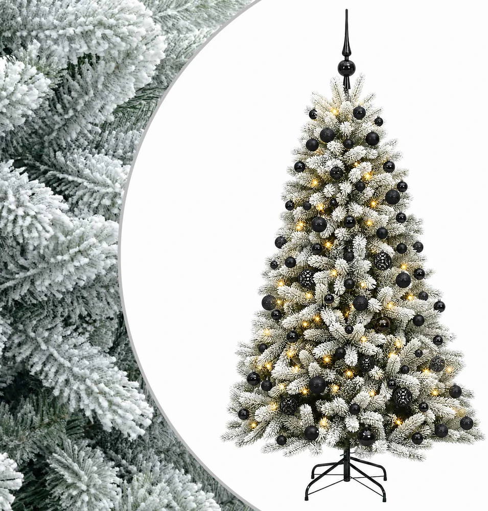 Dirbtinė Kalėdų eglutė su burbulais 180 cm 300 LED Šilta balta