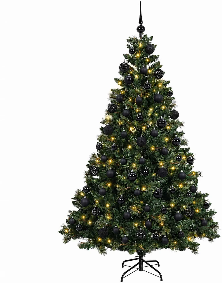 Dirbtinė Kalėdų eglutė su burbulais 180 cm 300 LED Šilta balta