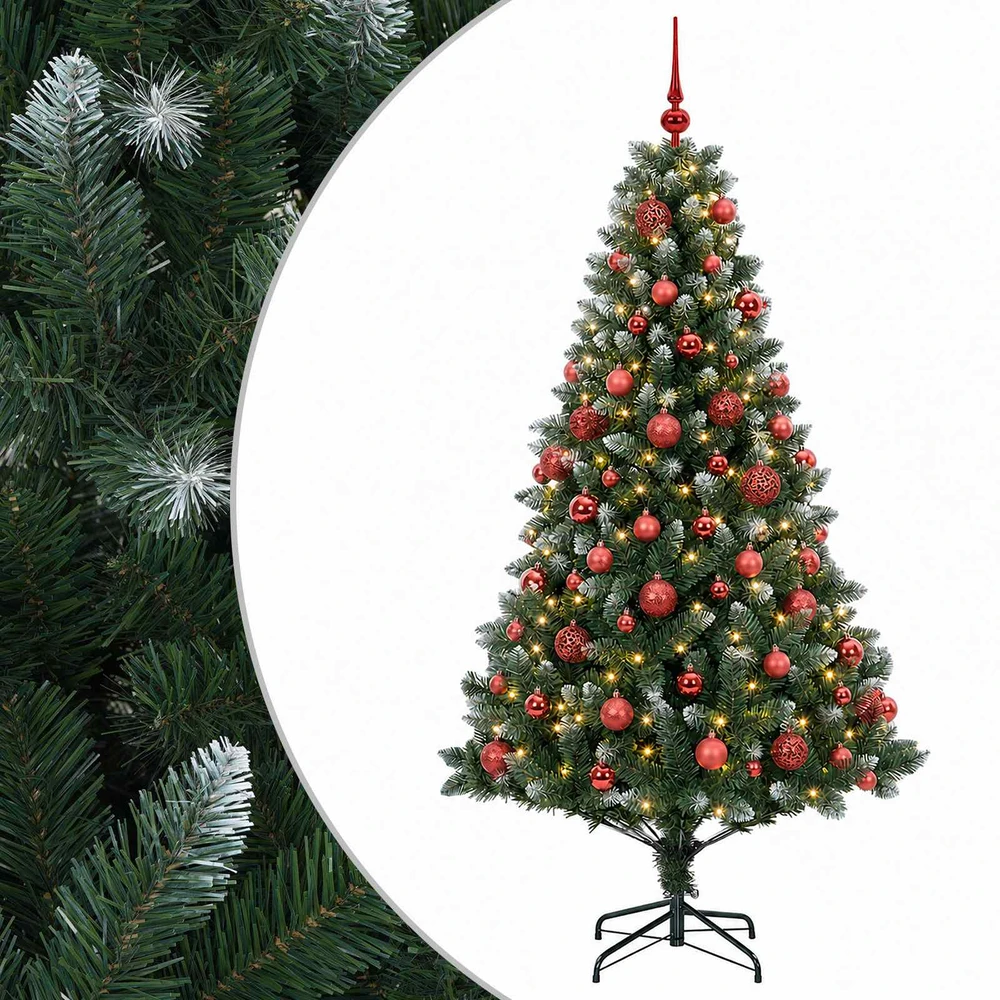 Dirbtinė Kalėdų eglutė su burbulais 180 cm 300 LED Šilta balta