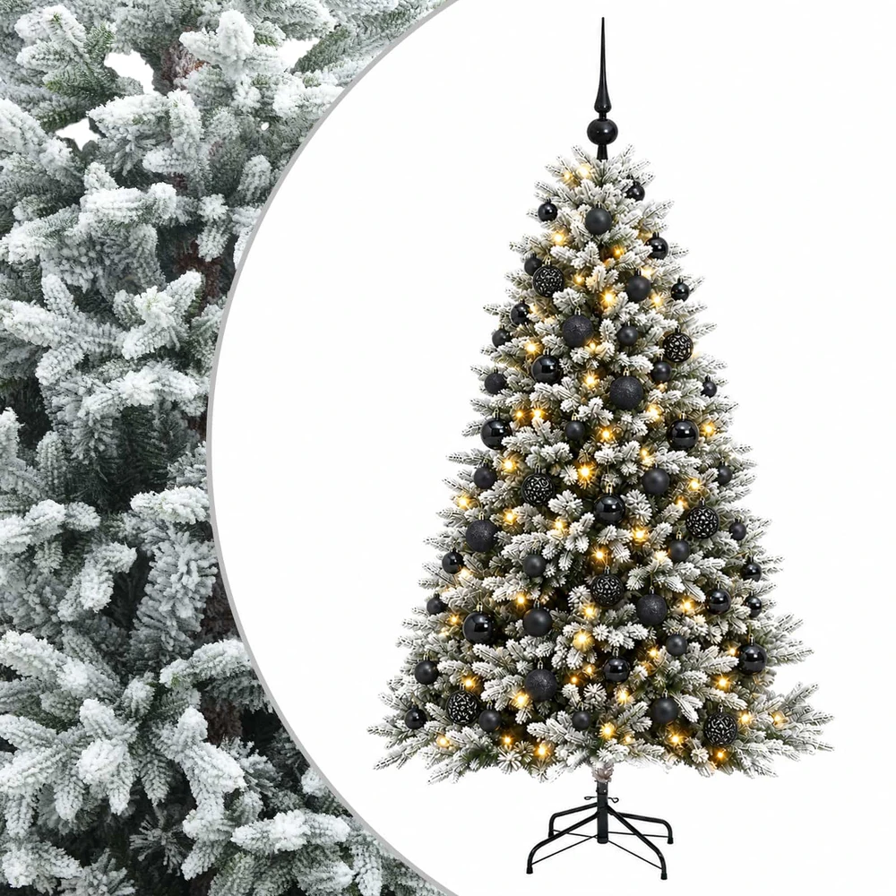 Dirbtinė Kalėdų eglutė su burbulais 180 cm 300 LED Šilta balta