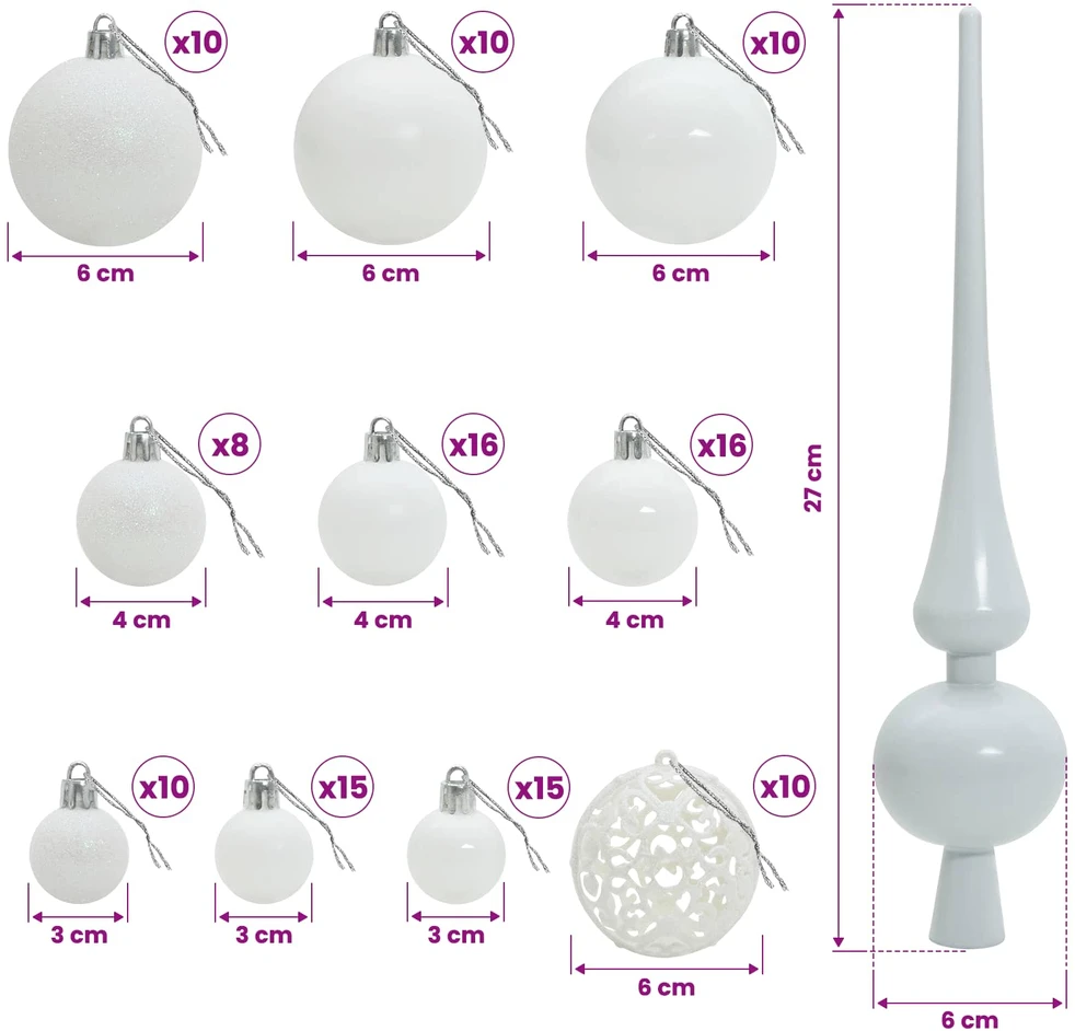 Dirbtinė Kalėdų eglutė su burbulais 180 cm 300 LED Šilta balta