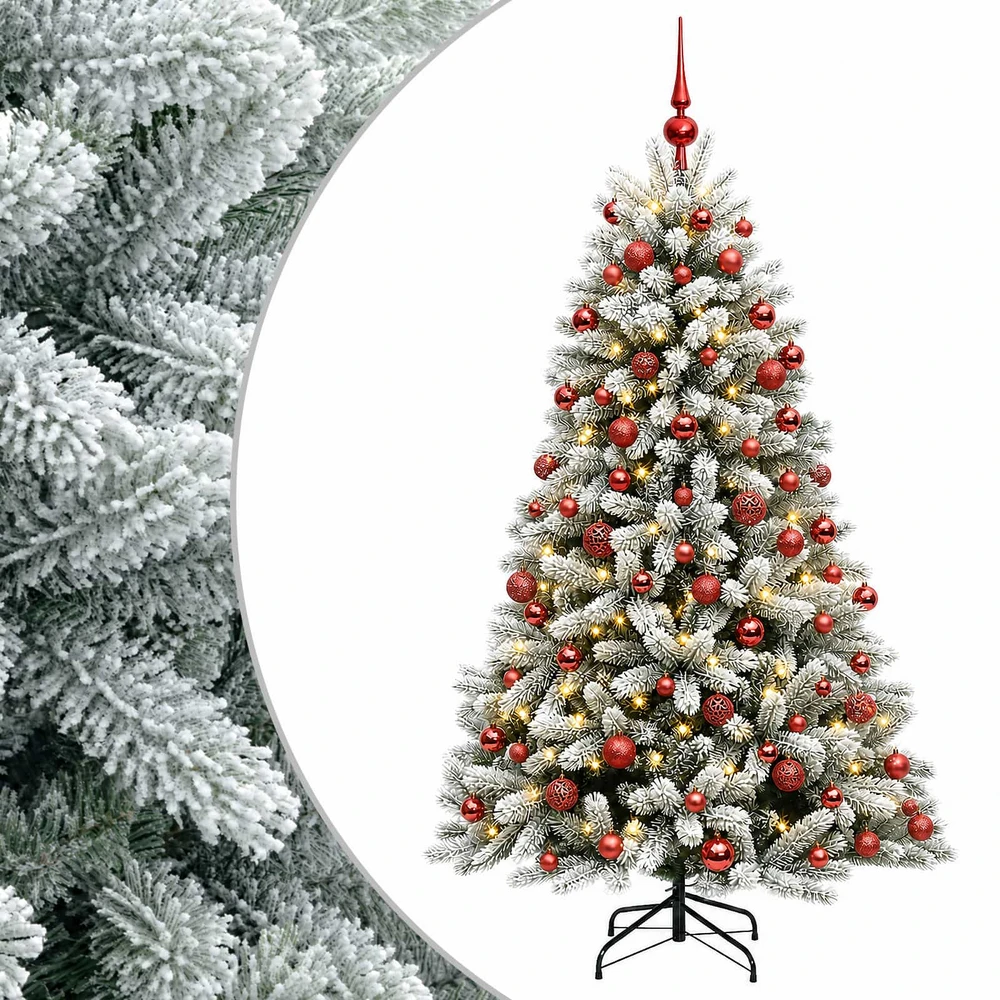 Dirbtinė Kalėdų eglutė su burbulais 180 cm 300 LED Šilta balta
