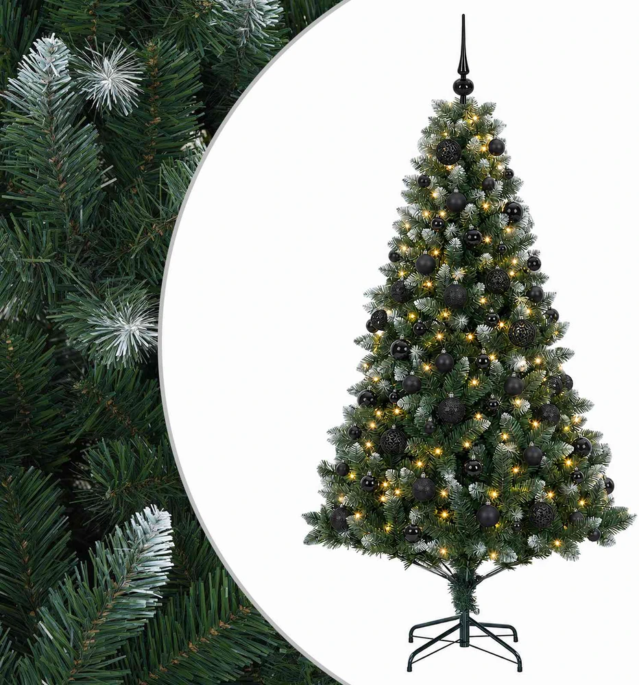 Dirbtinė Kalėdų eglutė su burbulais 180 cm 300 LED Šilta balta