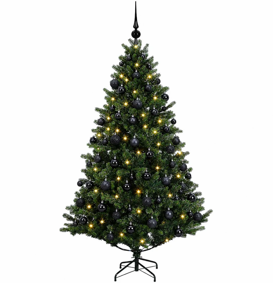 Dirbtinė Kalėdų eglutė su burbulais 180 cm 300 LED Šilta balta