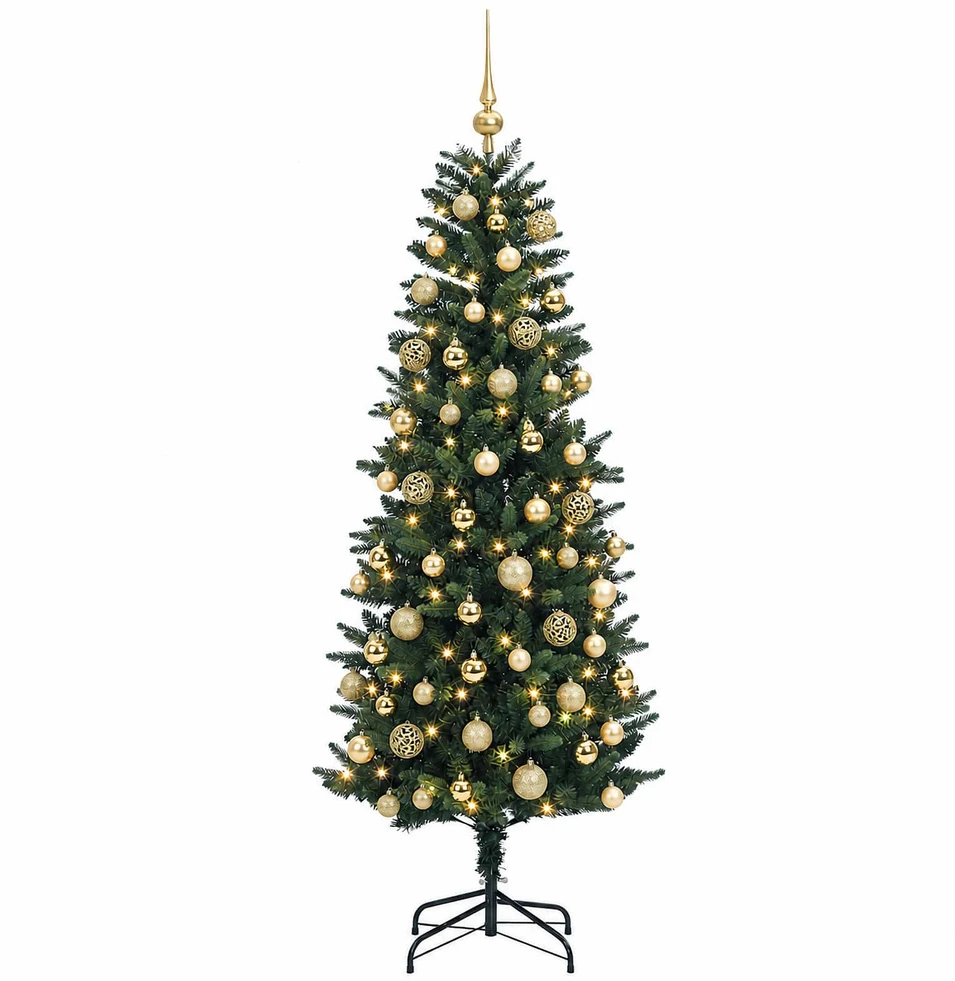 Dirbtinė Kalėdų eglutė su burbulais 180 cm 300 LED Šilta balta
