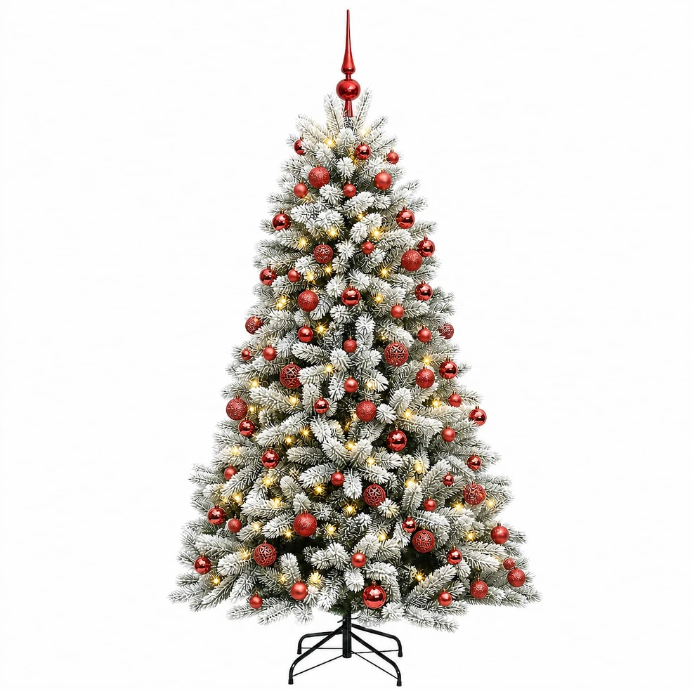 Dirbtinė Kalėdų eglutė su burbulais 180 cm 300 LED Šilta balta