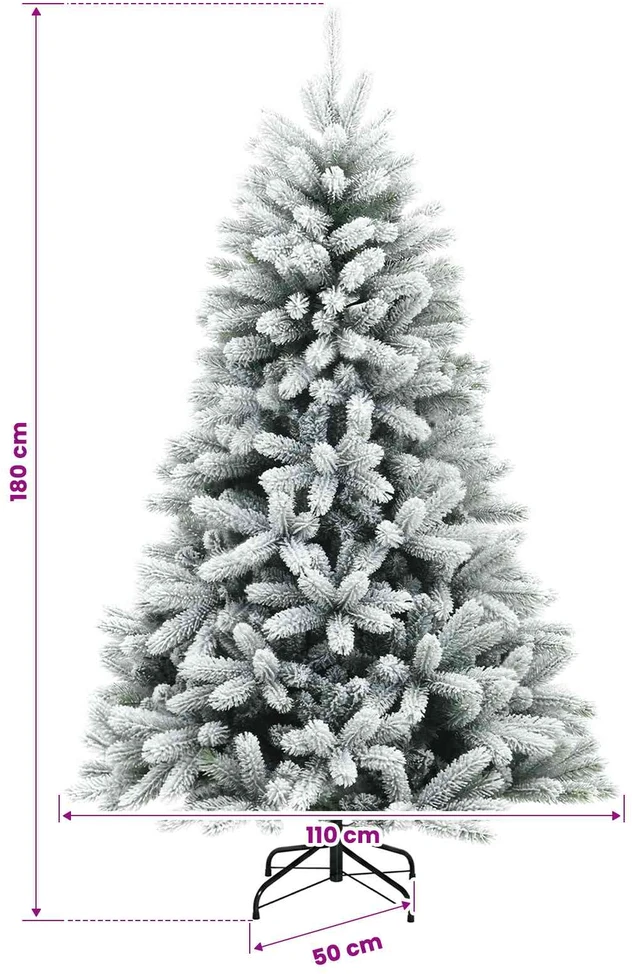Dirbtinė Kalėdų eglutė su burbulais 180 cm 300 LED Šilta balta