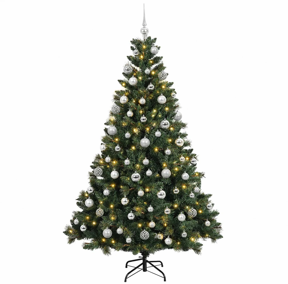 Dirbtinė Kalėdų eglutė su burbulais 180 cm 300 LED Šilta balta